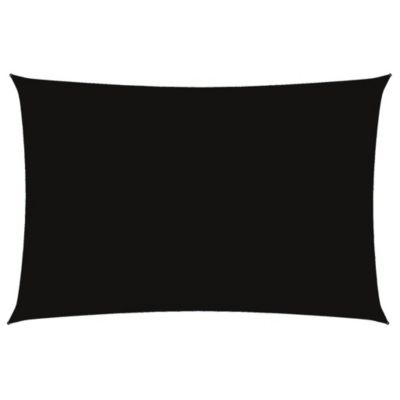 vidaXL Voile de parasol Tissu Oxford rectangulaire 2x4 m Noir