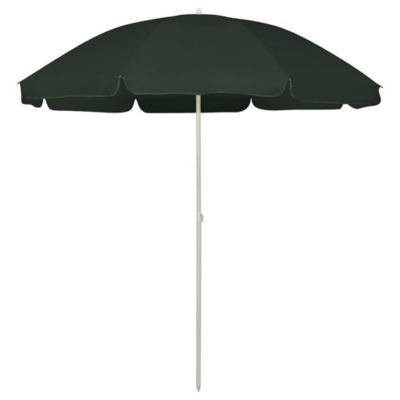 Parasol de plage vert 240 cm vidaXL