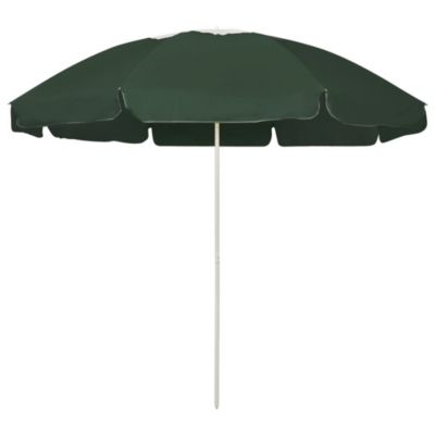 Parasol de plage vert 240 cm vidaXL