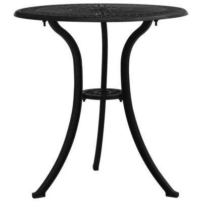 Vidaxl Table de jardin Noir - vue 2