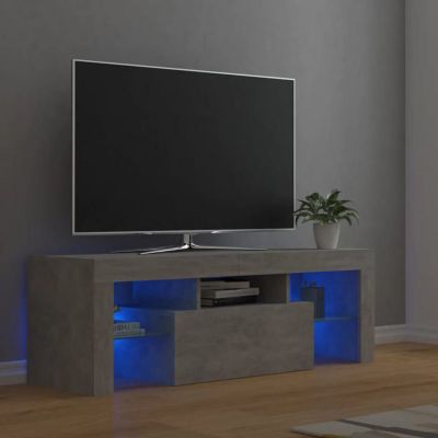 vidaXL Meuble TV avec Lumières LED, Armoire de Télévision, Meuble Télé de Salon, Armoire Basse Salle de Séjour Intérieur, 804350