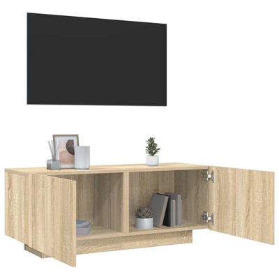 vidaXL Meuble TV Chêne sonoma 100x35x40 cm Aggloméré 804439
