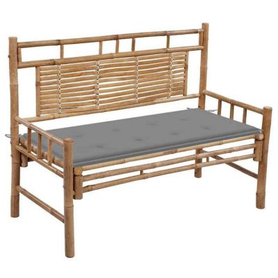 Vidaxl Banc de jardin 120 cm Bambou - vue 6