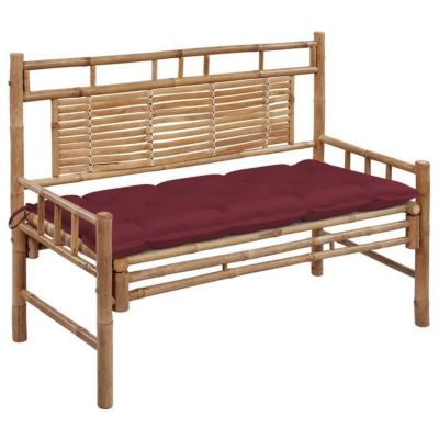 Vidaxl Banc de jardin 120 cm Bambou - vue 4
