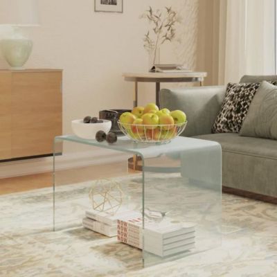 vidaXL Table d'appoint 40x40x60 cm Verre trempé