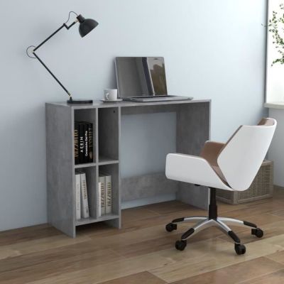 Vidaxl Bureau - Gris béton - vue 2