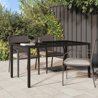 Vidaxl Table de jardin 150x90x75 cm Marron - vue 3
