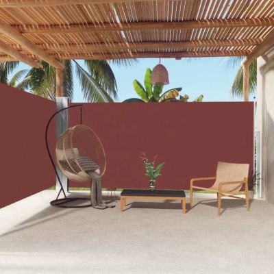 Vidaxl Auvent latéral rétractable 180x600 cm Marron - vue 2