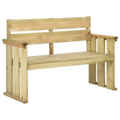 Banc de jardin 121 cm bois de pin imprégné vidaXL