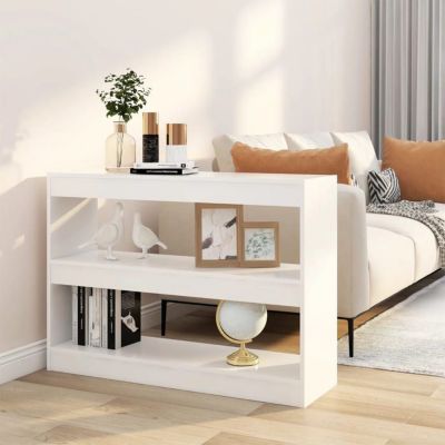 VidaXL Bibliothèque/Séparateur de pièce Blanc 100x30x72 cm 811736