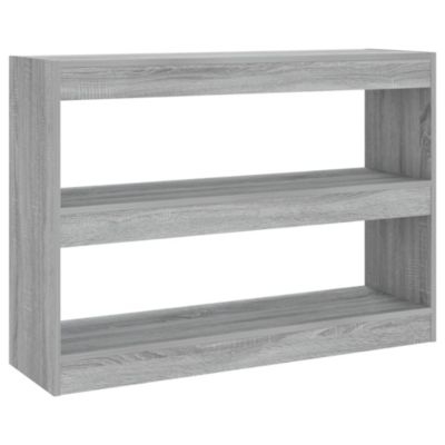 Bibliothèque/Séparateur de pièce sonoma gris 100x30x72 cm vidaXL