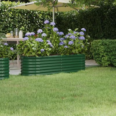 Vidaxl Lit surélevé de jardin Vert - vue 2