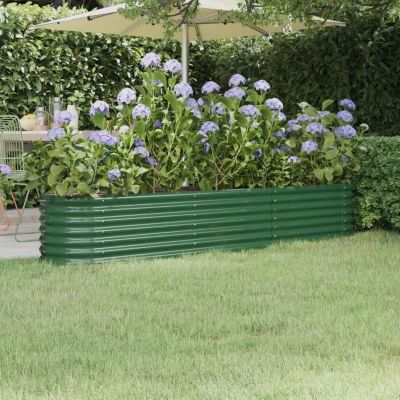 Vidaxl Lit surélevé de jardin Vert - vue 2