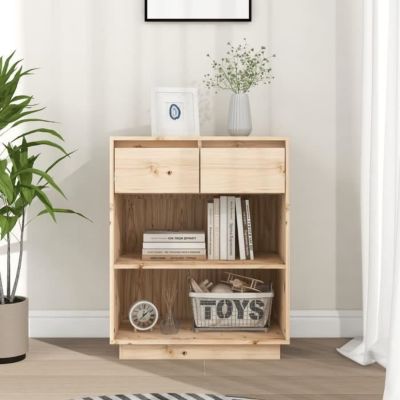 vidaXL Armoire console 60x34x75 cm Bois de pin solide