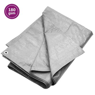 Vidaxl Bâche 3x5 m Gris 180g/mÂ² - vue 3