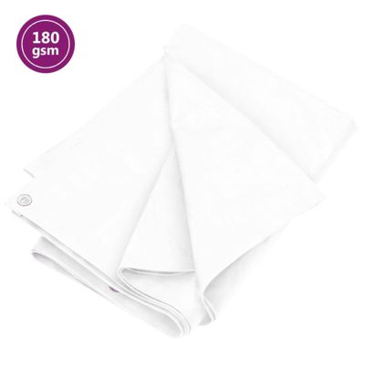 Bâche 180 g m² 8x10 m Blanc PEHD