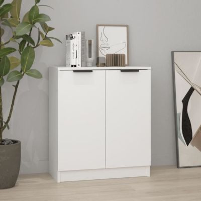 811061 vidaXL Buffet Blanc 60x30x70 cm Bois d'ingénierie