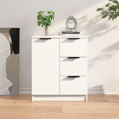 vidaXL Buffet Blanc 60x30x70 cm Bois d'ingénierie 811079
