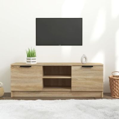 vidaXL Meuble TV Chêne sonoma 102x35x36,5 cm Bois d'ingénierie 811514