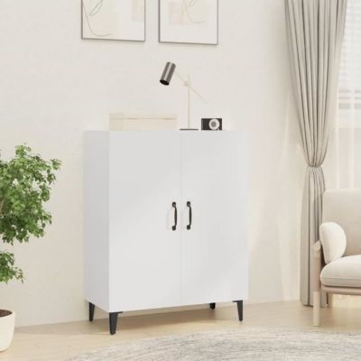 812105 vidaXL Buffet Blanc 70x34x90 cm Bois d'ingénierie