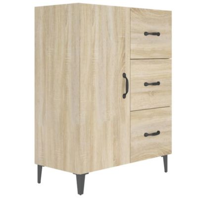 812180 vidaXL Buffet Chêne sonoma 69,5x34x90 cm Bois d'ingénierie