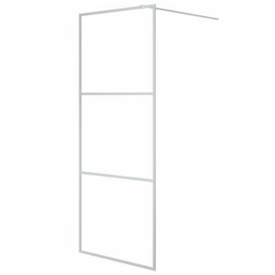 Paroi de douche Argenté 80x195 cm Verre ESG transparent vidaXL