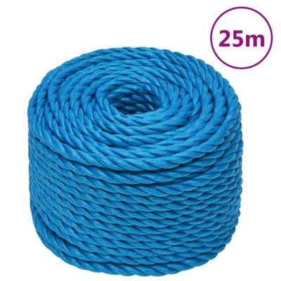 Vidaxl 152982 Corde de travail Bleu 14 mm 25 m Polypropylène - vue 3