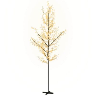 Arbre à LED fleur de cerisier 672 LED Blanc chaud 400 cm vidaXL