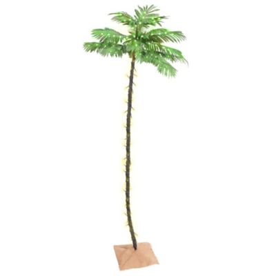Palmier à LED 192 LED Blanc chaud 300 cm vidaXL