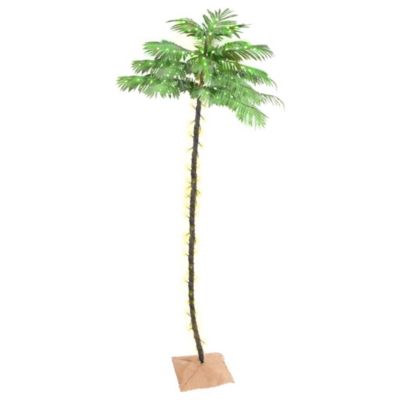 Palmier à LED 252 LED Blanc chaud 400 cm vidaXL