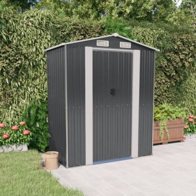 319271 vidaXL Abri de jardin Anthracite 192x108x223 cm Acier galvanisé