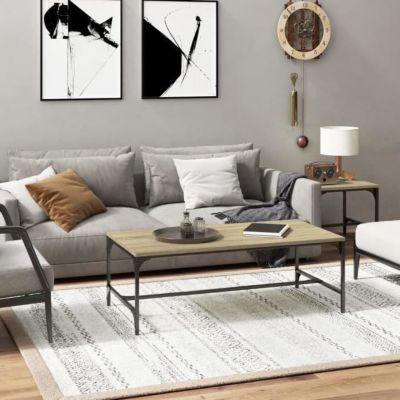 819388 vidaXL Table basse Chêne sonoma 100x50x35 cm Bois d'ingénierie