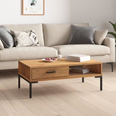 Vidaxl Table basse 90x50x35 cm - Bois de pin