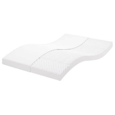 Vidaxl Matelas en mousse blanc 140x200 cm 7 zones dureté 20 ILD,matelas de lit,matelas de lit de jour,matelas en mousse 356356 - vue 2