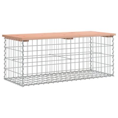 Banc de jardin design gabion 103x44x42cm bois massif de douglas vidaXL