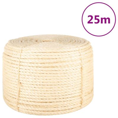 Corde sisal 100 pourcent 12 mm 25 m naturelle resistente