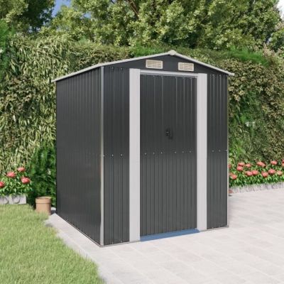3147449 vidaXL Abri de jardin Anthracite 192x191x223 cm Acier galvanisé