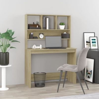 vidaXL Bureau avec étagères Chêne sonoma 102x45x148 cm 823003