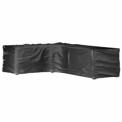 vidaXL Housse de salon de jardin en forme de L 16 Åillets 210x260x80cm 319325