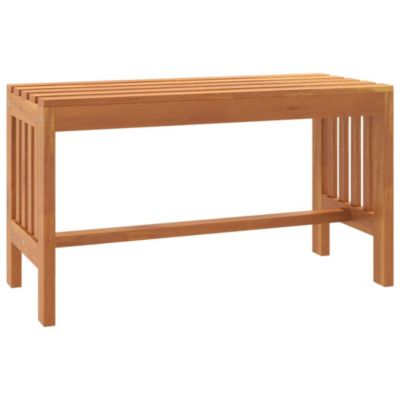 Banc de jardin 80 cm bois massif d'eucalyptus vidaXL