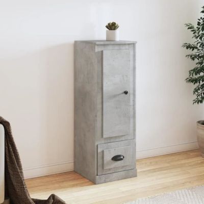 Vidaxl Buffet haut gris béton 103,5 cm
