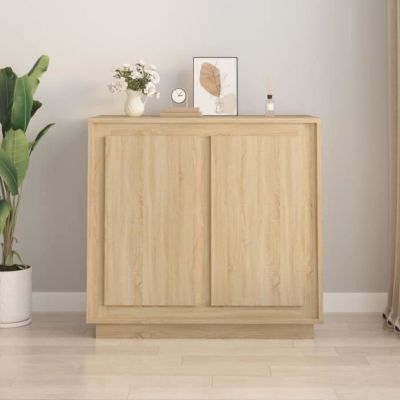 vidaXL Buffet chêne sonoma 80x34x75 cm bois d'ingénierie 819887