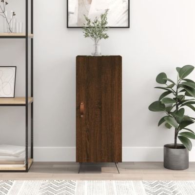 vidaXL Buffet Chêne marron 34,5x34x90 cm Bois d'ingénierie 828515