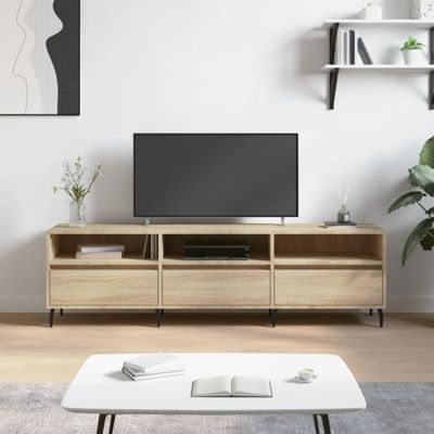 Meuble TV chêne sonoma 150x30x44,5 cm bois d ingénierie