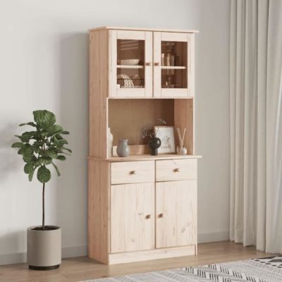 Vidaxl Buffet ALTA - 77x35x165 cm Bois Massif de Pin