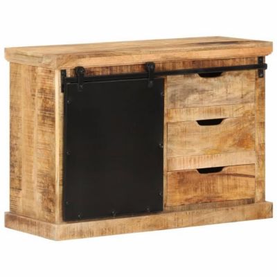 vidaXL Buffet 80x30x55 cm bois de manguier brut massif 355844