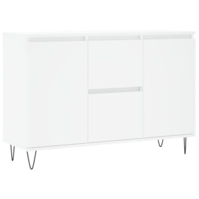 Buffet blanc 101,5x35x70 cm bois d'ingénierie vidaXL