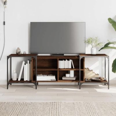 vidaXL Meuble TV chêne marron 153x37x50 cm bois d'ingénierie 837606