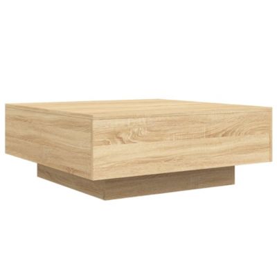 Table basse chêne sonoma 80x80x31 cm bois d'ingénierie vidaXL
