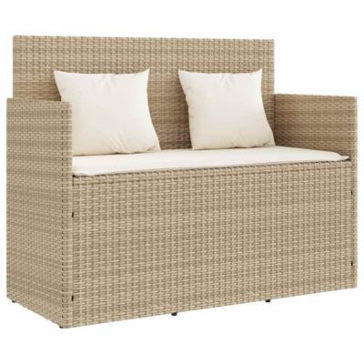 Vidaxl Banc de jardin 120 cm Beige - vue 2